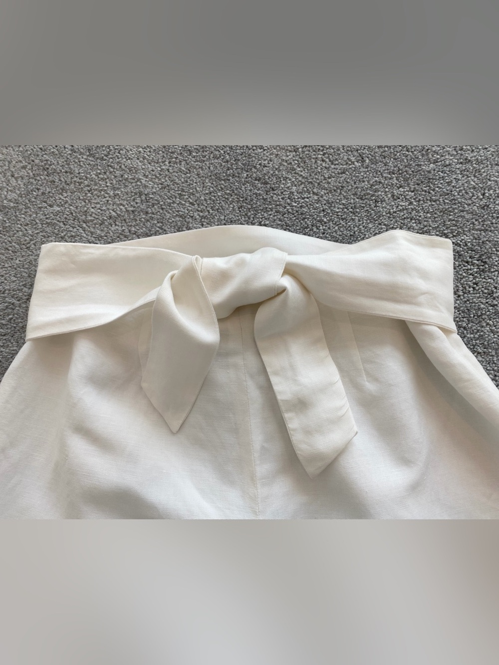 Beautiful Linen Blend White Pants w/ Attached
Tie Belt, Lined, Size 6 - Picture 2 of 7